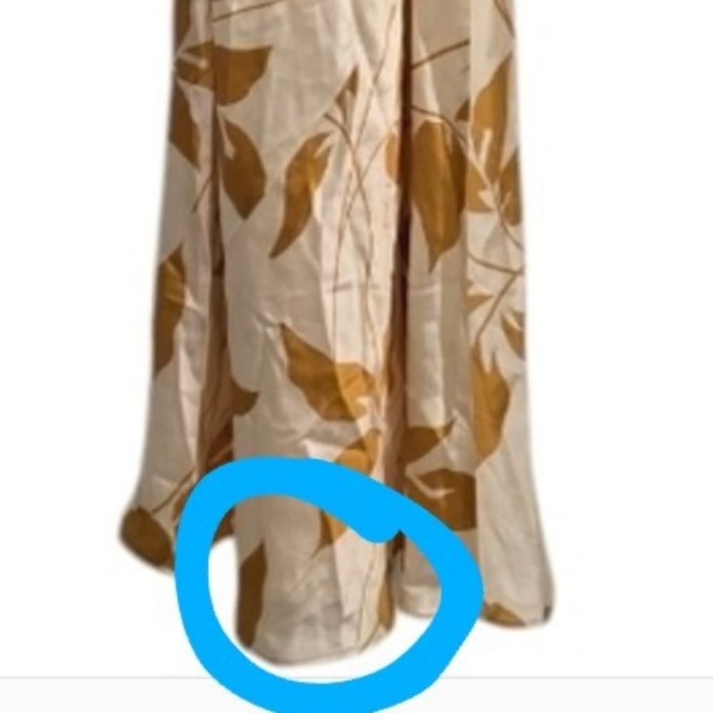 Reformation Anaiis 100% Silk Gold Floral Maracuya Maxi Dress 8 New - Picture 10 of 12